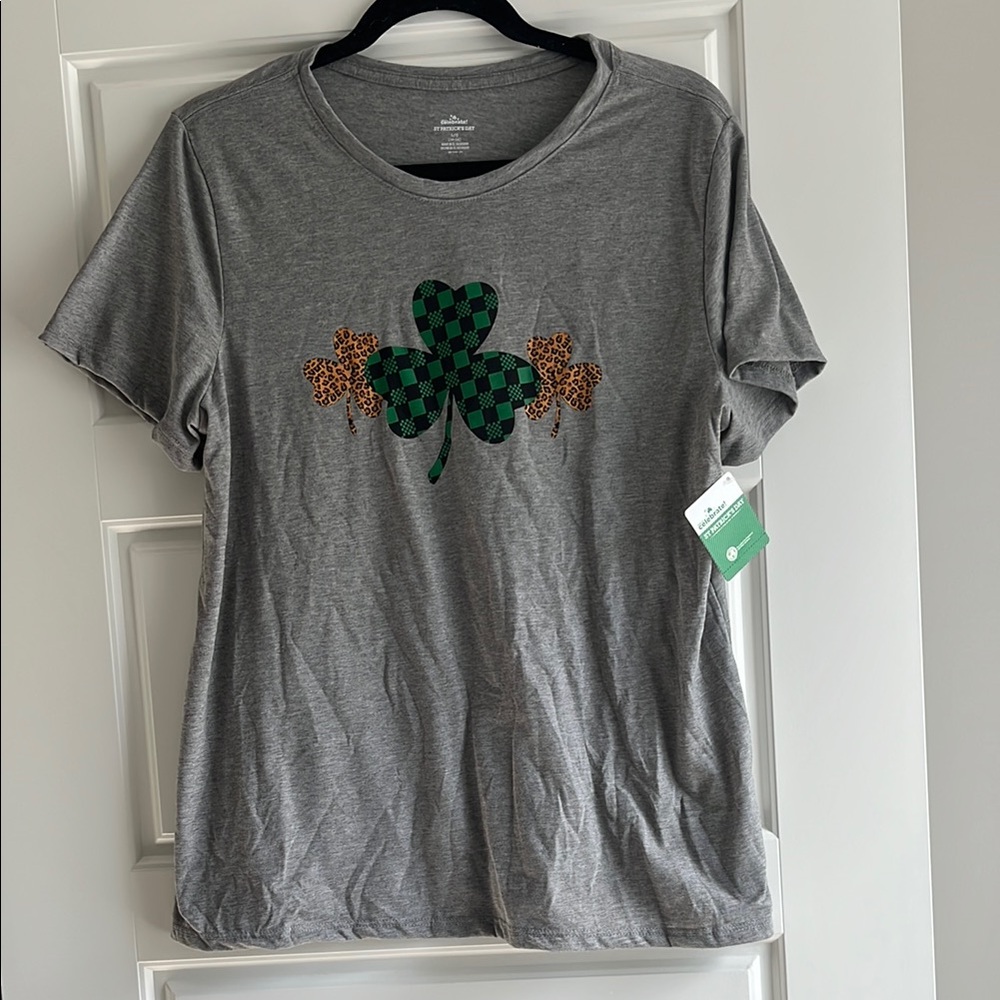 Gray Graphic Women's Top